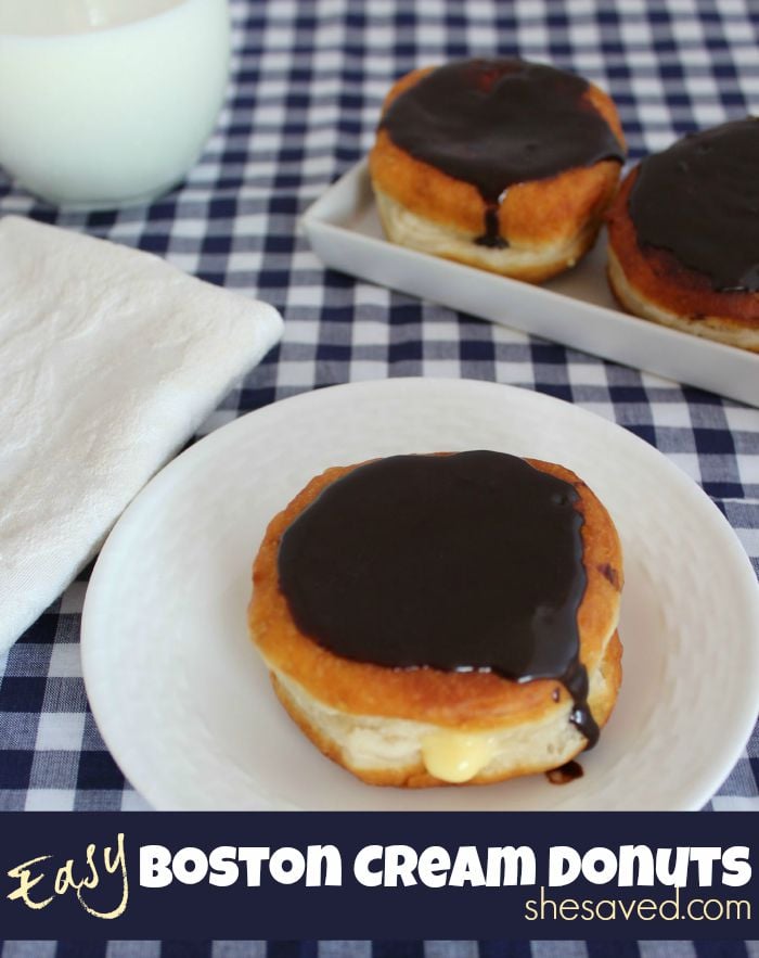 Make sure to pin this Easy Boston Cream Donut recipe for the next time that your family craves a sweet (and easy!) breakfast treat!