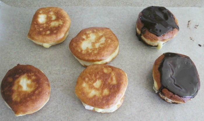 Making Boston Cream Donuts