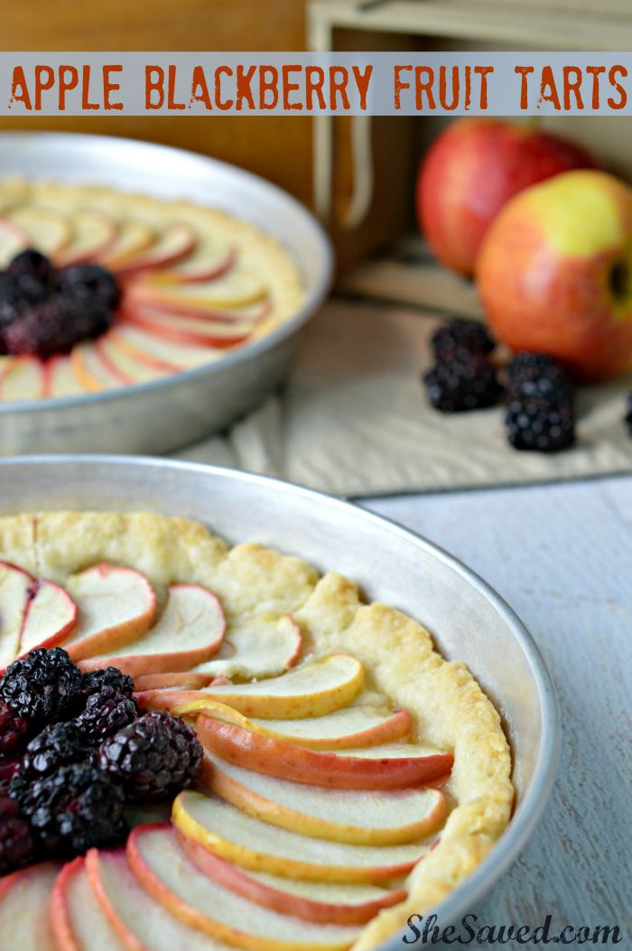 Save this Apple Blackberry Fruit Tart Recipe for the next time that you need a simple yet elegant and delicious fall dessert!