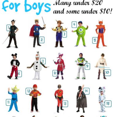 Halloween Ideas! Disney Costumes for Boys Under $30 Each!