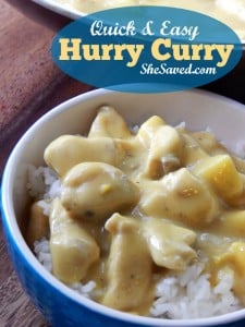 Quick and Easy Meals: Hurry Curry Recipe