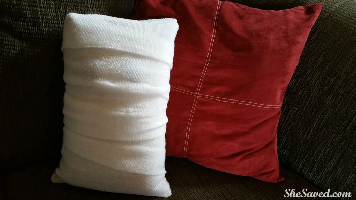 Wrap up your pillows to make this fun Mummy Pillow for Halloween!