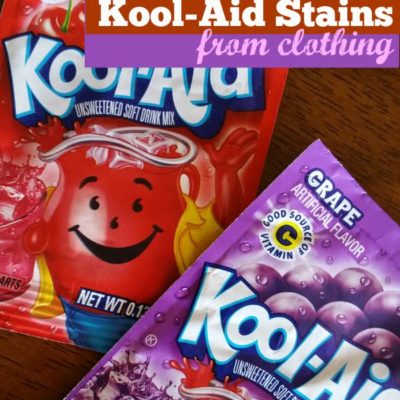How to Get Kool Aid Stains Out of Clothing