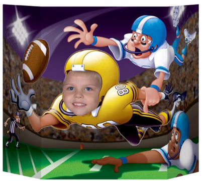 Use this fun football photo prop to capture fun memories of your football party!