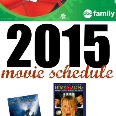2015 ABC 25 Days of Christmas Movie Schedule