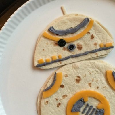 Star Wars Lunch Idea: BB-8 Droid Quesadillas