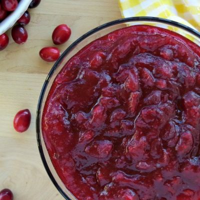 Maple Vanilla Cranberry Sauce Recipe