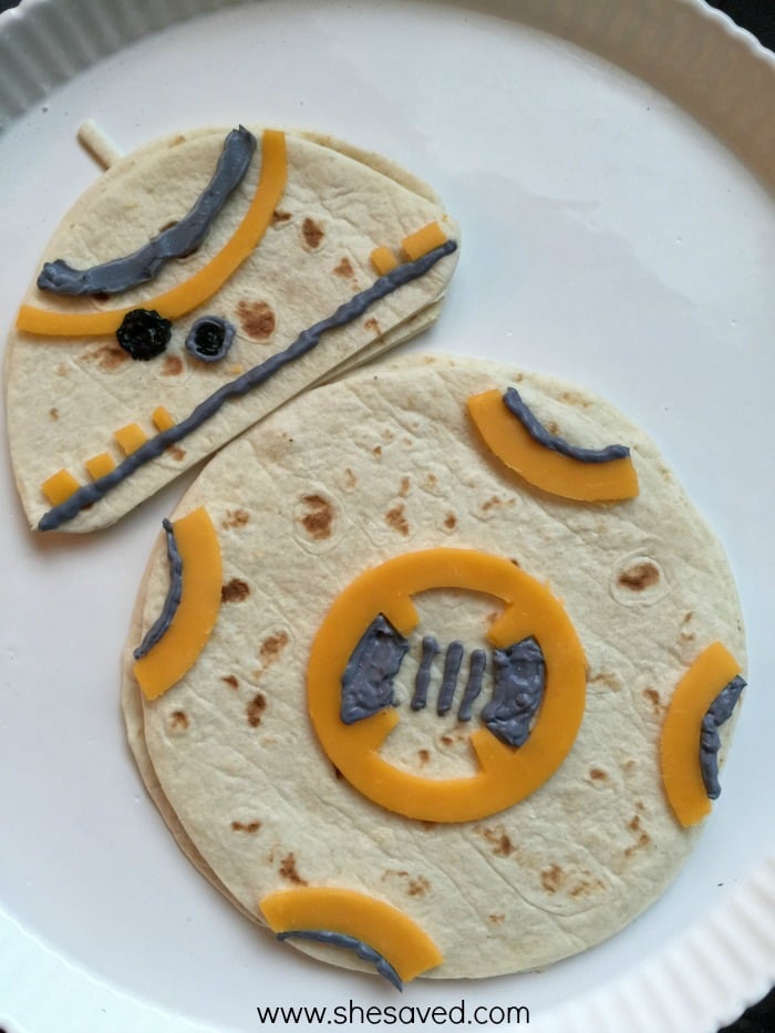 how to make a droid from tortillas