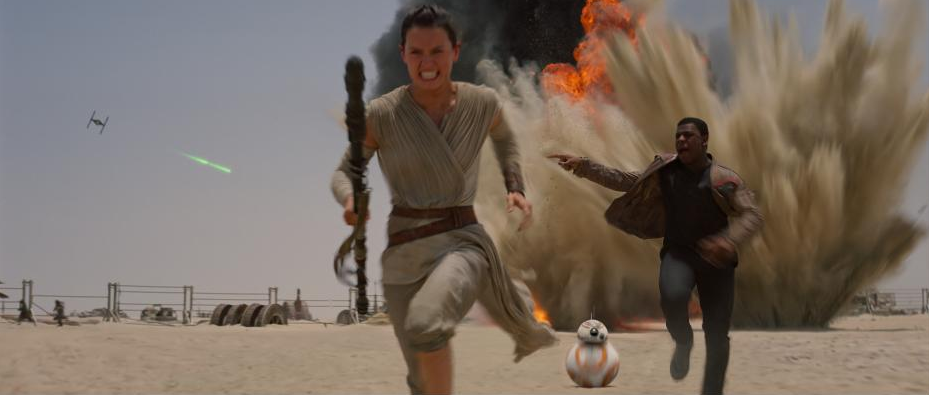Daisy Ridley plays Rey in STAR WARS: THE FORCE AWAKENS