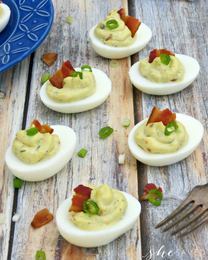 blue cheese deviled egg