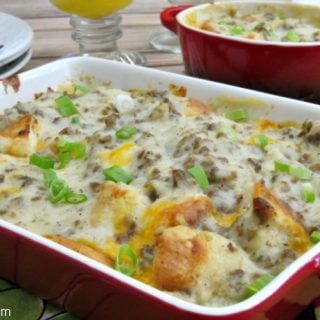 Yummy and easy to make, this gravy breakfast casserole will hit the spot and will be a new breakfast favorite!