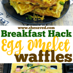 How to make Egg Omelet Waffles in the waffle iron