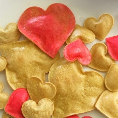 Valentine's Day Snack: Heart Tortilla Chips