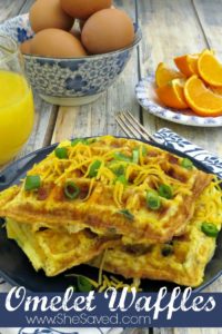 Omelet Waffle Recipe Breakfast Hack