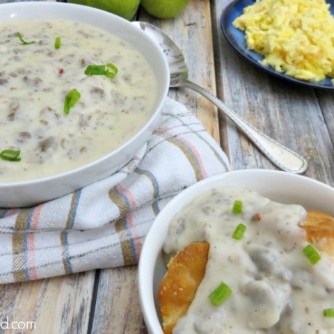 Nothing is better then homemade Sausage Gravy and this homemade sausage gravy recipe is amazing, especially over biscuits!