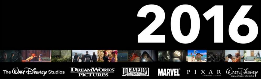 Wow! As if 2015 wasn't amazing enough, check out the 2016 Walt Disney Studios Motion Picture Line Up!