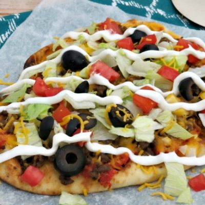Taco Flatbread Pizza Recipe