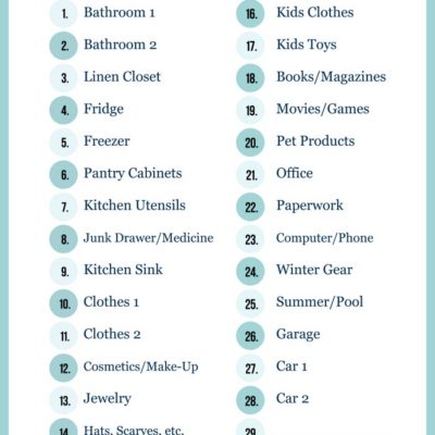 FREE 30 Day Decluttering Challenge Printable!
