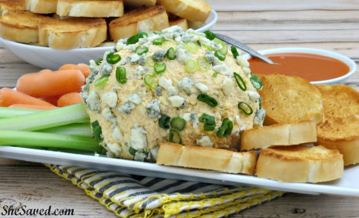 My Buffalo Cheese Ball recipe will be a huge hit at your next football party and a sure SCORE with buffalo chicken fans!