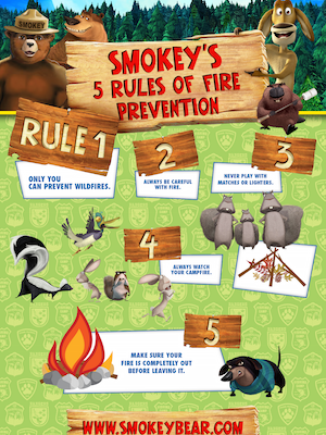OPEN SEASON: SCARED SILLY & Smokey the Bear Team Up for Fire Safety