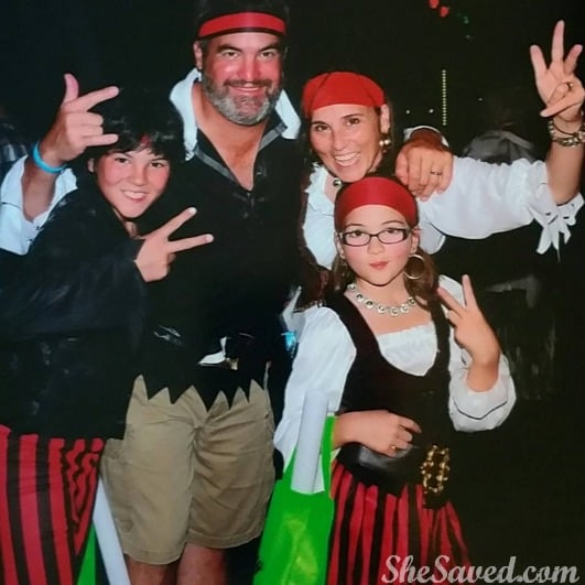 You never know what kind of fun you'll have at Beaches. We became a festive Beaches Pirate Family!