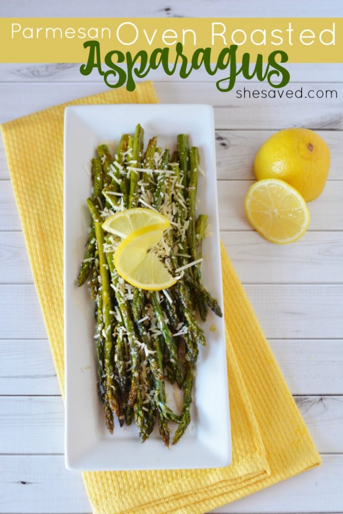 It's that time of year and Oven Roasting Asparagus is one of our favorite ways to add an easy side to our dinner line up! This Parmesan Oven Roasted Asparagus is our favorite!