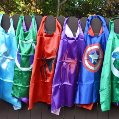 Super Hero Cape & Mask Sets for $9.99