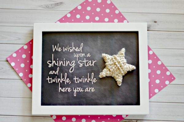 Twinkle Twinkle Star DIY Art Work for Nursery