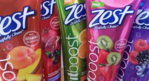 New Product: Zest Fruitboost Shower Gels and Body Scrubs