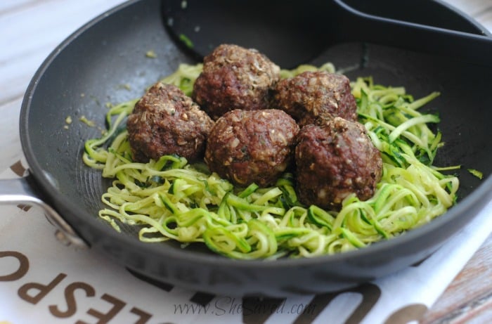 Italian Meatballs and Zoodles