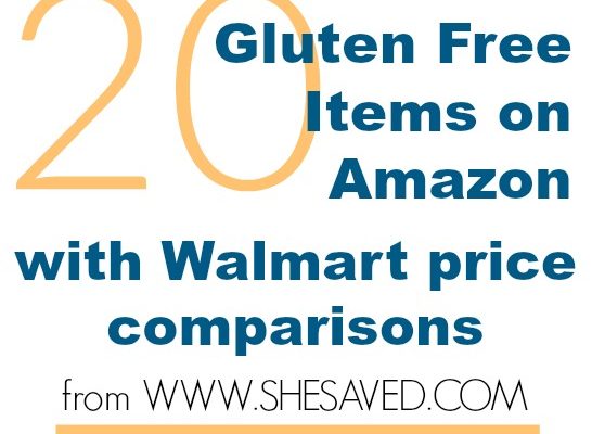 20 Gluten Free Items on Amazon (with Walmart Price Comparisons!)