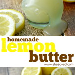 homemade sweet lemon butter