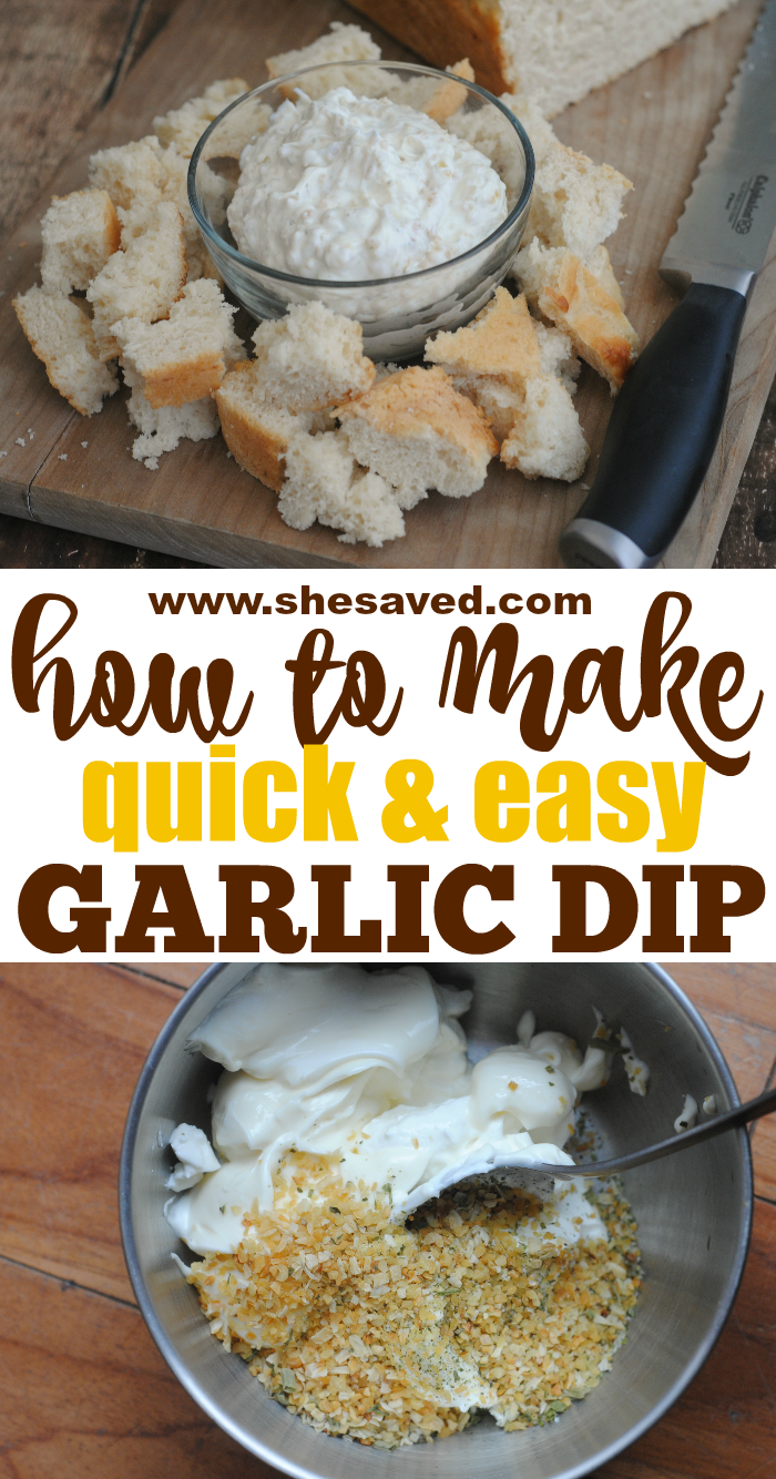 Easy Garlic Dip Recipe
