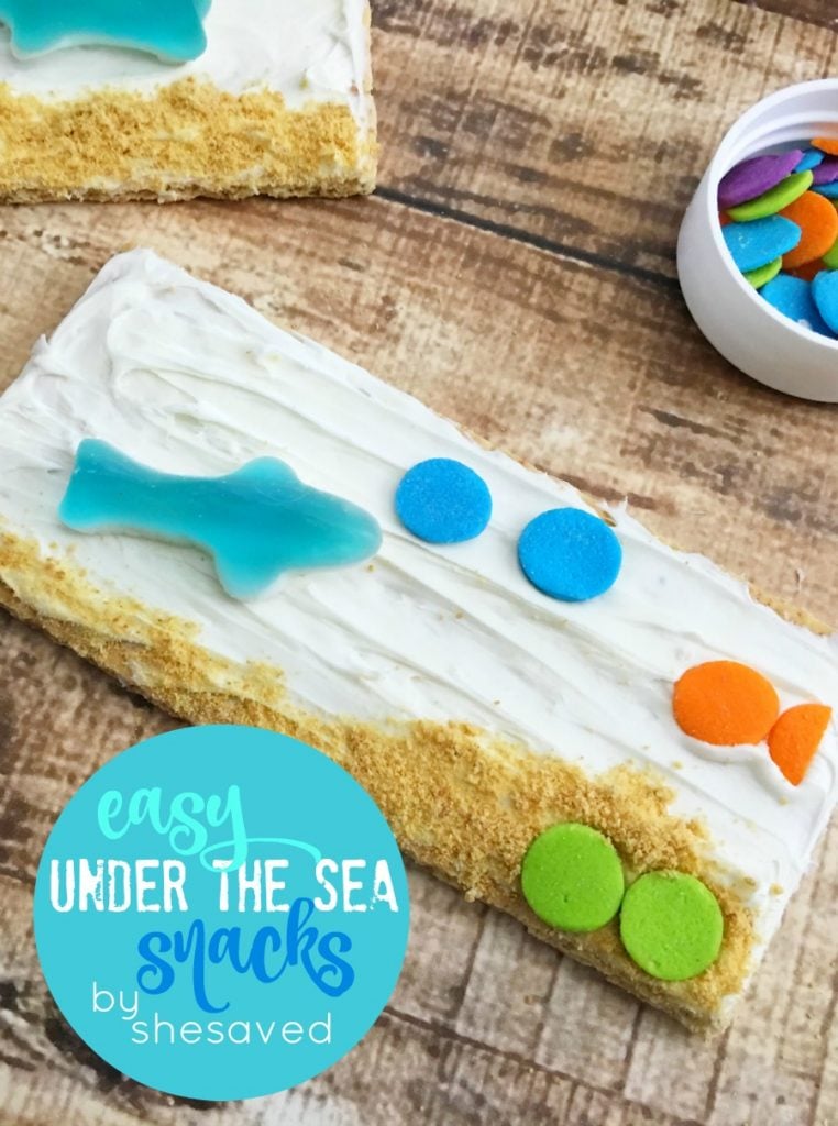Cute and Easy these under the sea snacks are perfect for little hands, a fun treat to make and really fun to eat!