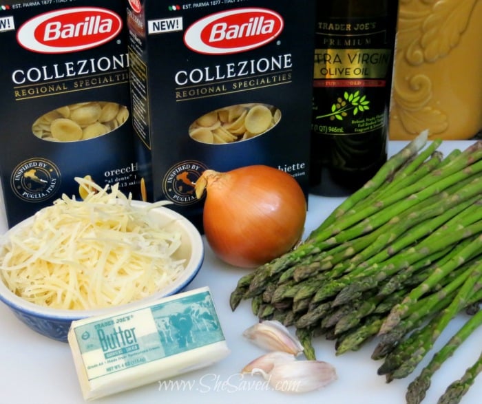 Ingredients for Asparagus Pasta Salad