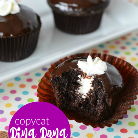 Chocolate Cream Cupcakes AKA Copycat Ding Dong Recipe