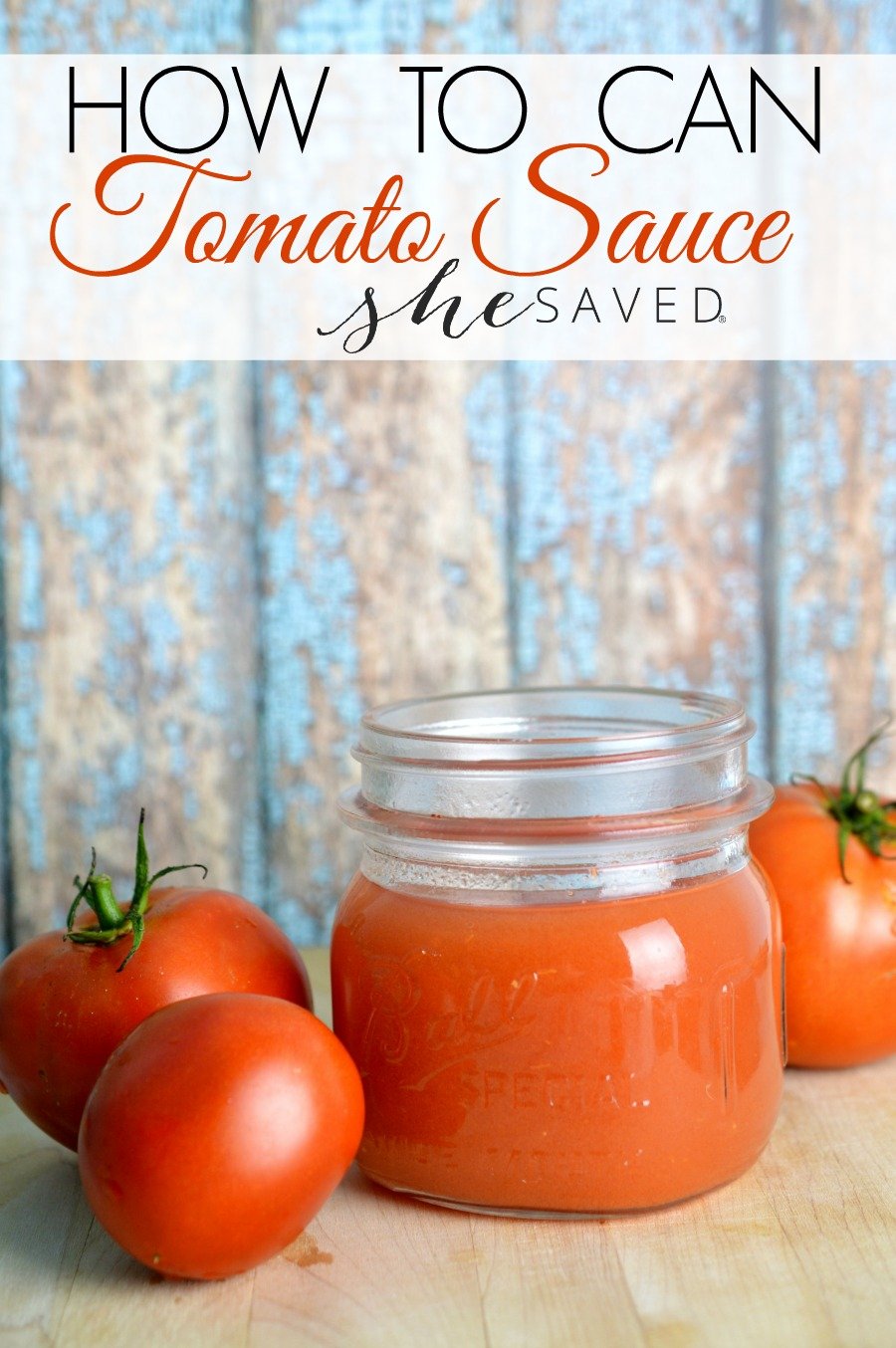If you are looking for ways to use up extra tomatoes this year, then learn how to can tomato sauce, it's so easy! 
