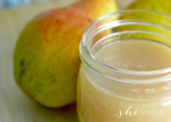 Homemade pear sauce recipe - SheSaved
