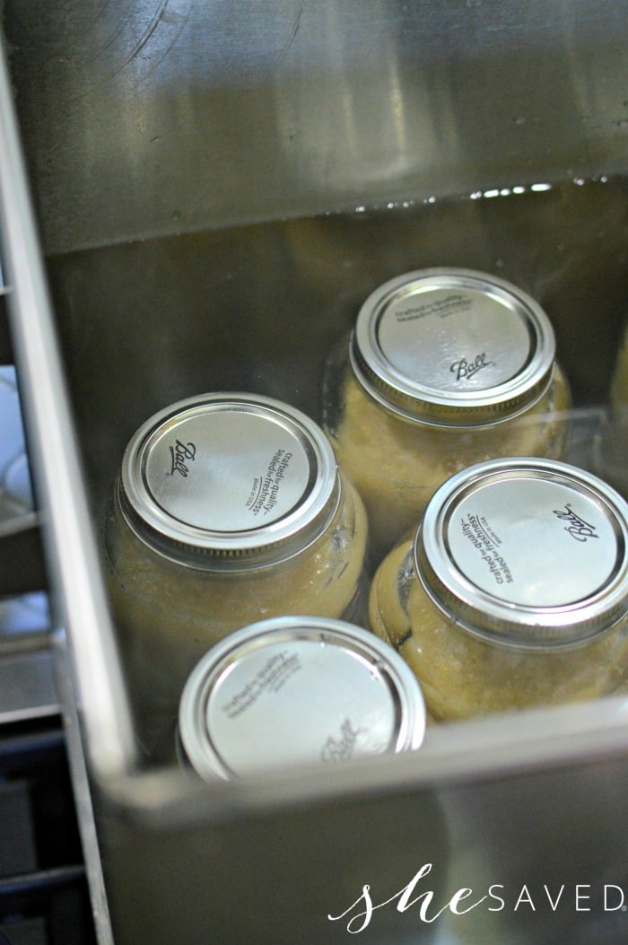 Placing Jars in Canner
