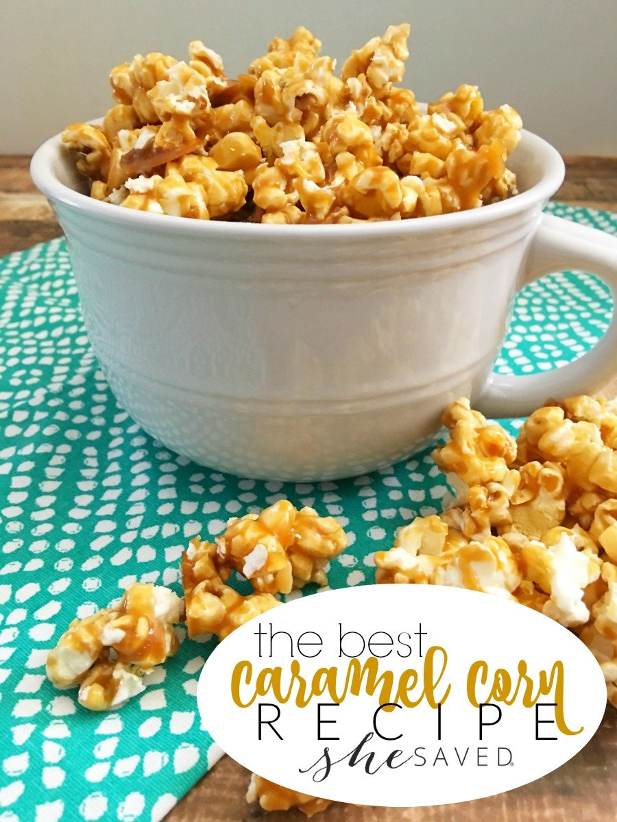 Hands down the Best Caramel Corn Recipe. Perfect all year long but especially amazing in the fall! 
