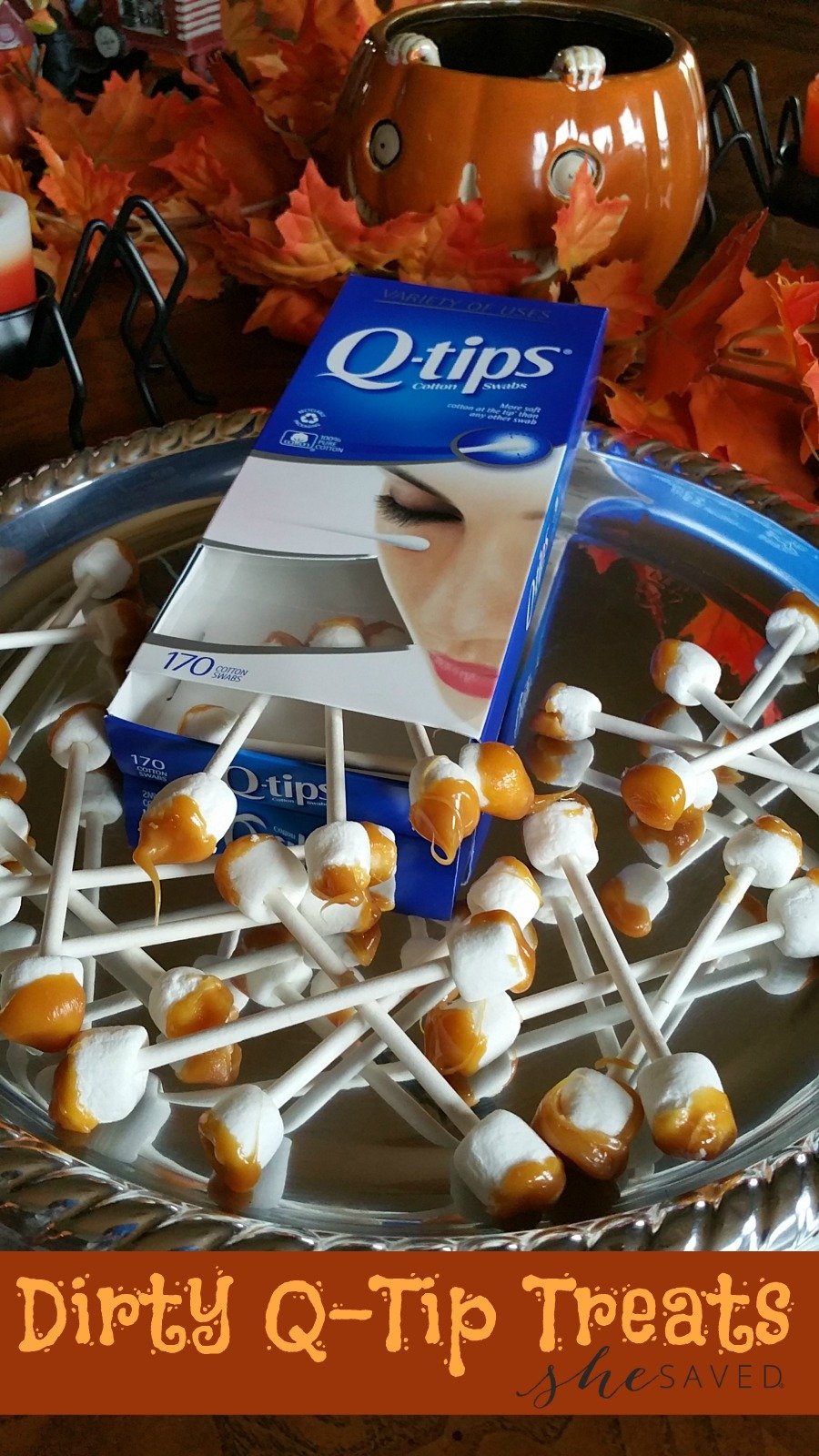 Looking for a GROSS treat idea for Halloween? These super gross Dirty Q-Tip Treats should do the job! Ick!! 