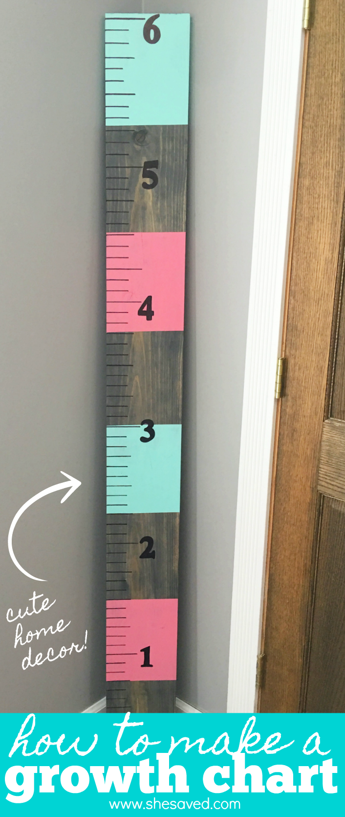How to make a DIY homemade growth chart