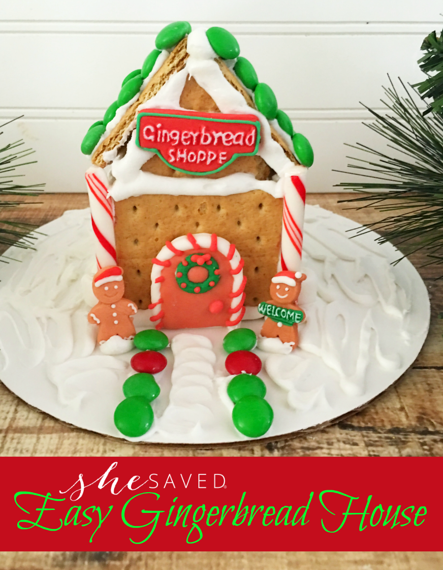 Gingerbread houses don't have to be complicated! Check out this fun and easy gingerbread house recipe for a simple activity for the entire family! Great for classroom parties too!