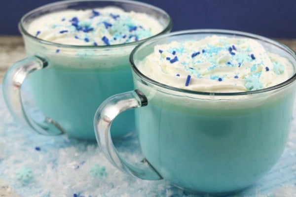 frozen themed hot chocolate drink
