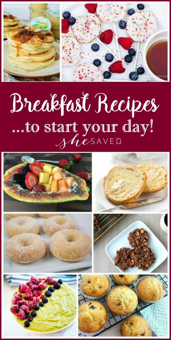 Here is a list of breakfast recipes that you will love!
