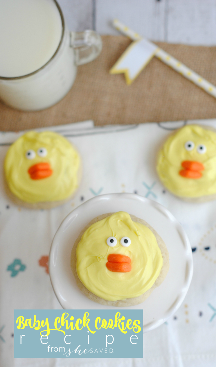 Here's a fun and easy Easter dessert recipe! Baby Chick Cookies are fun for little kids to help with, and so simple!