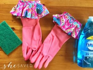 Mother’s Day Gift Idea: Homemade Ruffle Cleaning Gloves