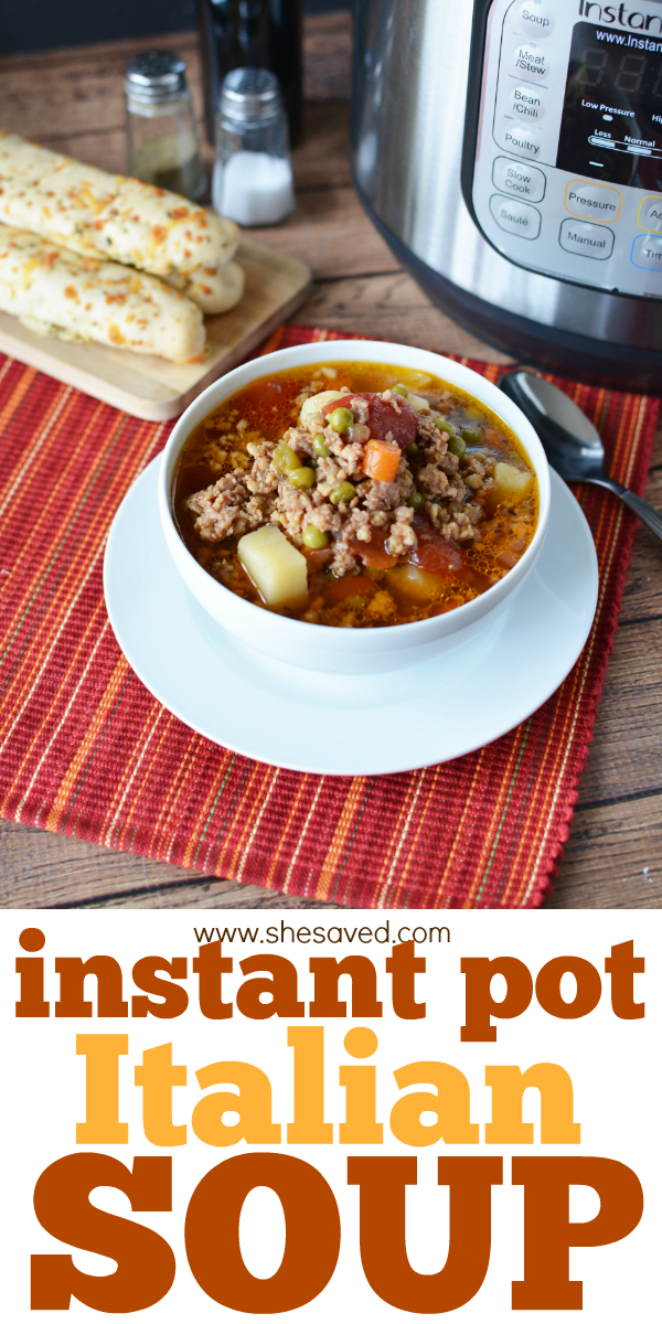 Italian Soup made in the Instant Pot