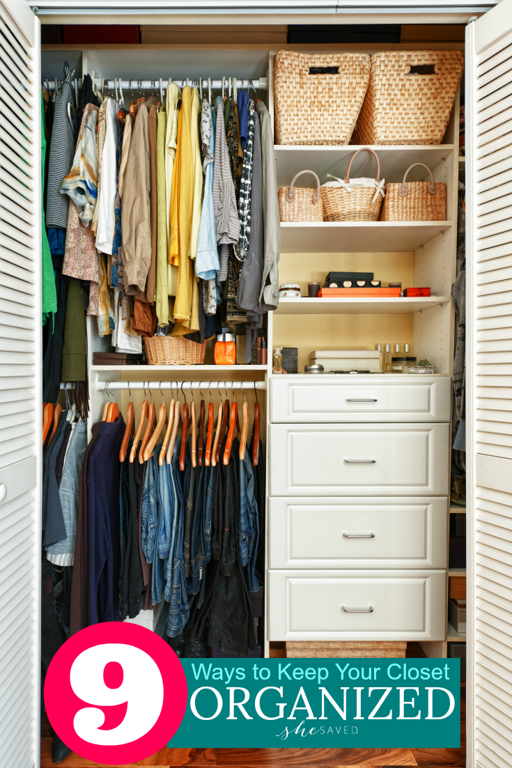 Looking to achieve closet organization? Keep your closet organized with these tried and tested organizational tips!