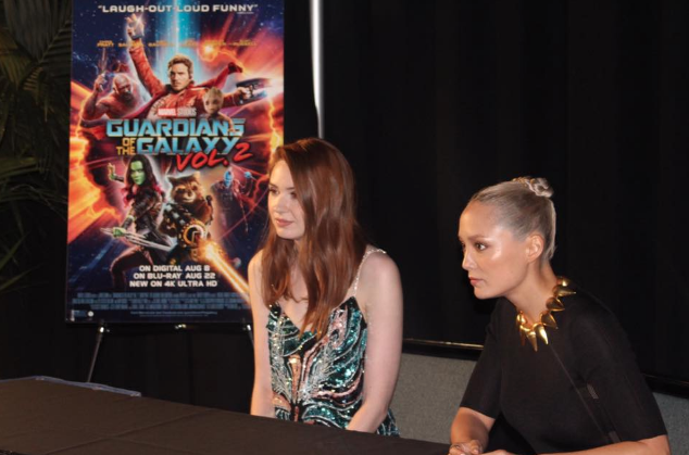 Guardians of the Galaxy Vol. 2: Karen Gillan (Nebula) and Pom Klementieff (Mantis) Interview